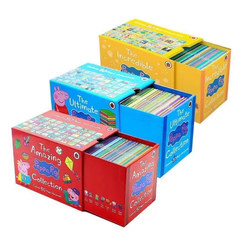 新版🔥小豬佩奇英文繪本The Ultimate Peppa Pig Collection藍盒黃盒紅