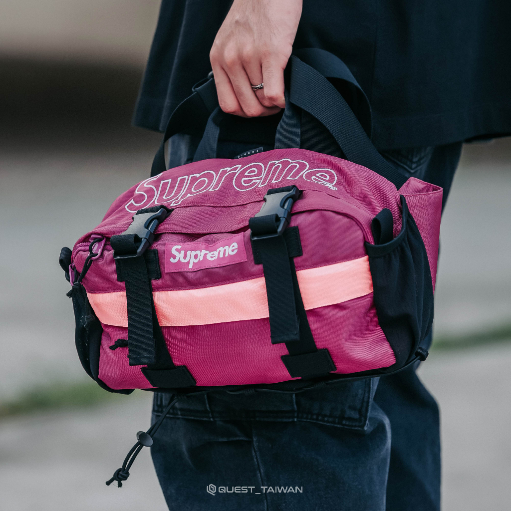 QUEST】現貨SUPREME 2019FW 47TH WAIST BAG 手提腰包側背包粉紫色粉色