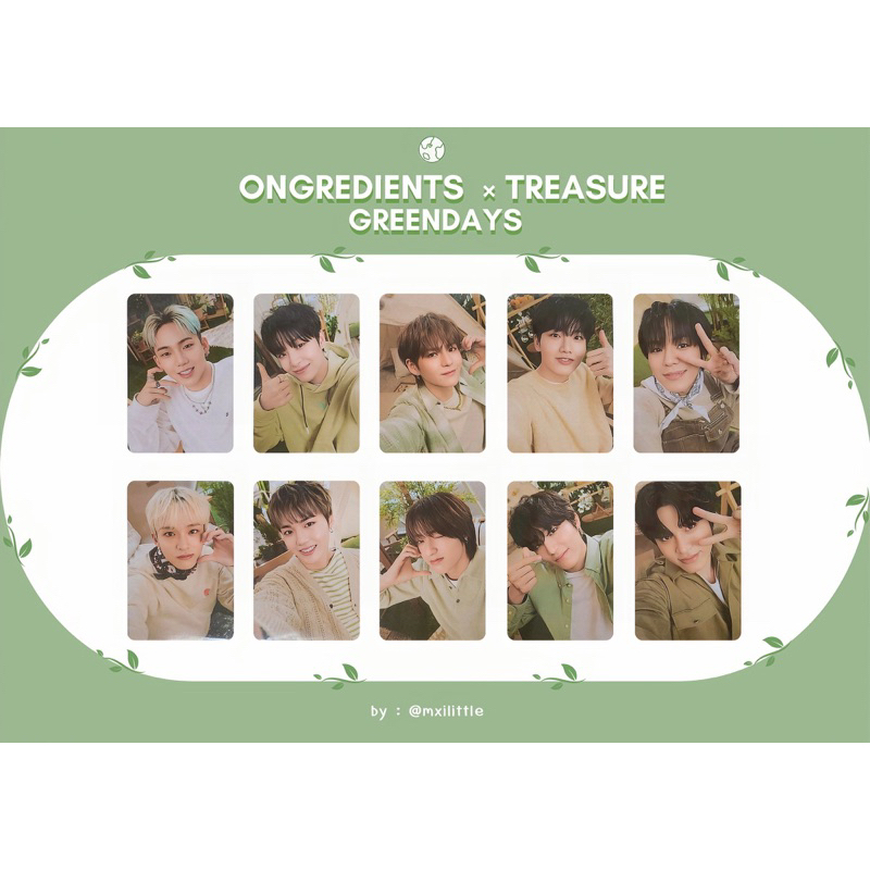 《現貨》TREASURE✖️ongredients 特典5.0 小卡