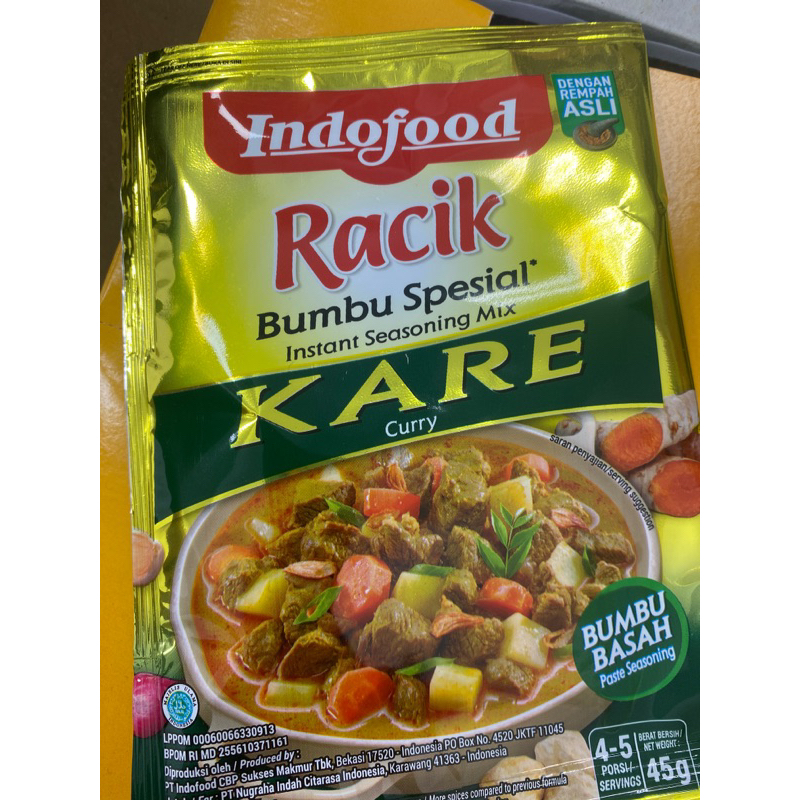 indofood bumbu Racik Kare/ kari | 蝦皮購物