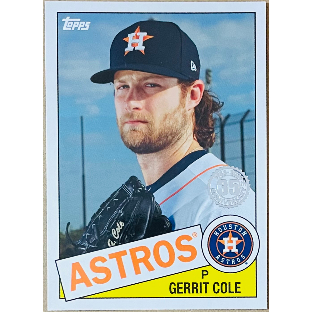 Gerrit Cole 特卡MLB 2021 Topps 35周年銀戳85-46 大聯盟太空人隊棒球