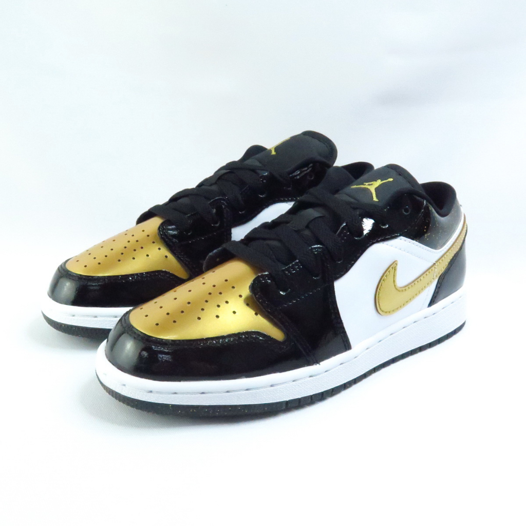 NIKE AIR JORDAN 1 LOW SE(GS) 大童女休閒鞋DR6970071 黑白金~iSport愛