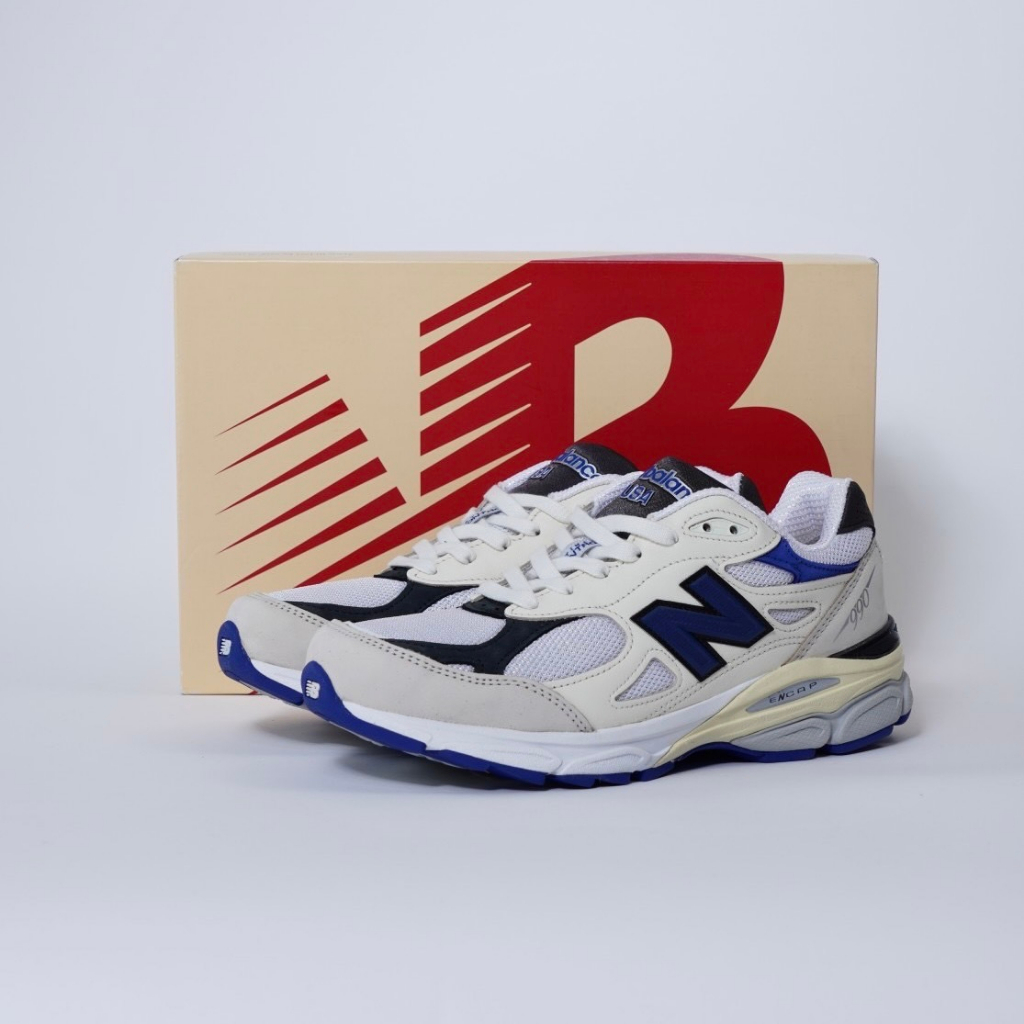 LunaShop 現貨】NEW BALANCE 990 V3 MiUSA D楦白藍M990WB3 | 蝦皮購物