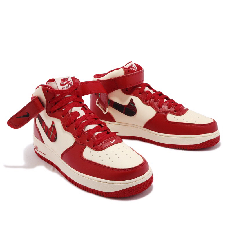 Nike Air Force 1 Mid Plaid Red 男款休閒鞋DV0792-101 | 蝦皮購物