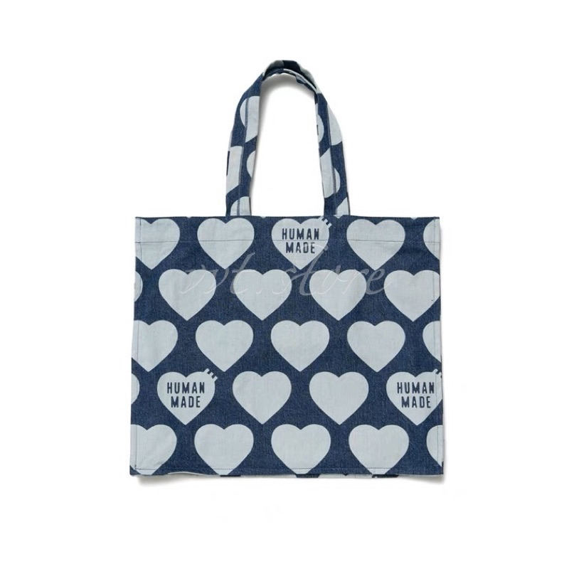 HUMAN MADE 23SS HEART DENIM TOTE 愛心手提包托特包| 蝦皮購物