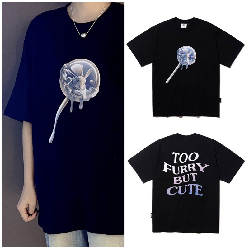 23年新款🍭韓國品牌dysfunct TOO SWEET BUT CUTE T-SHIRT棒棒糖雙面印花短T | 蝦皮購物