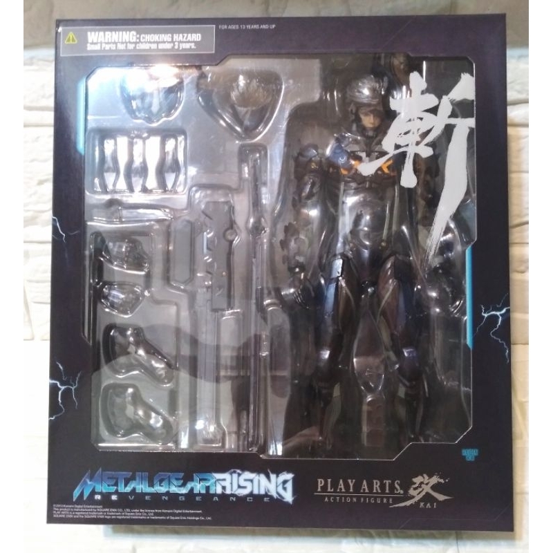 日空版 史克威爾 PLAY ARTS 改 系列~雷電 RISING。（潛龍諜影