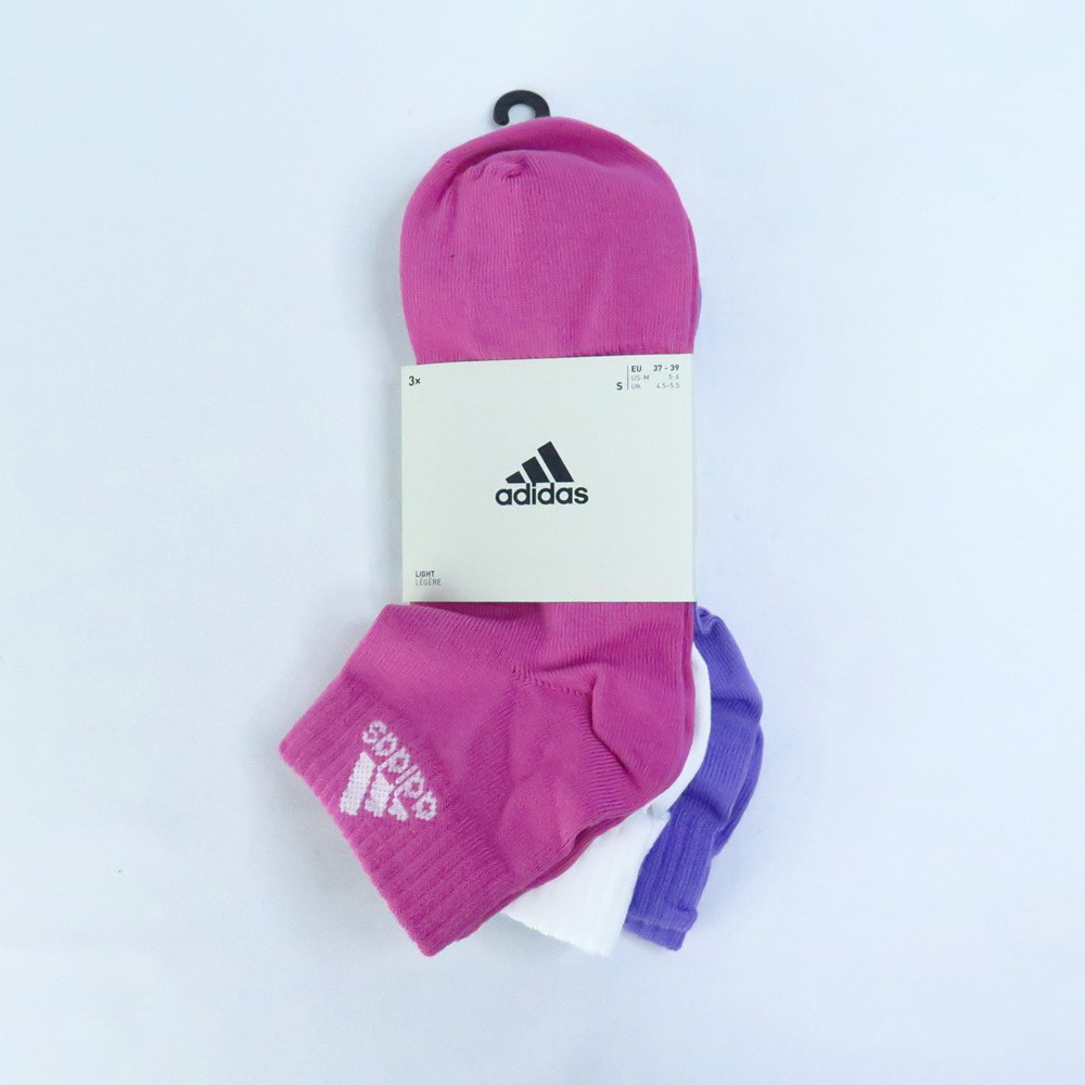 ADIDAS T SPW ANK 3P 運動襪IC1290 腳踝襪足弓支撐3雙入粉白紫【iSport