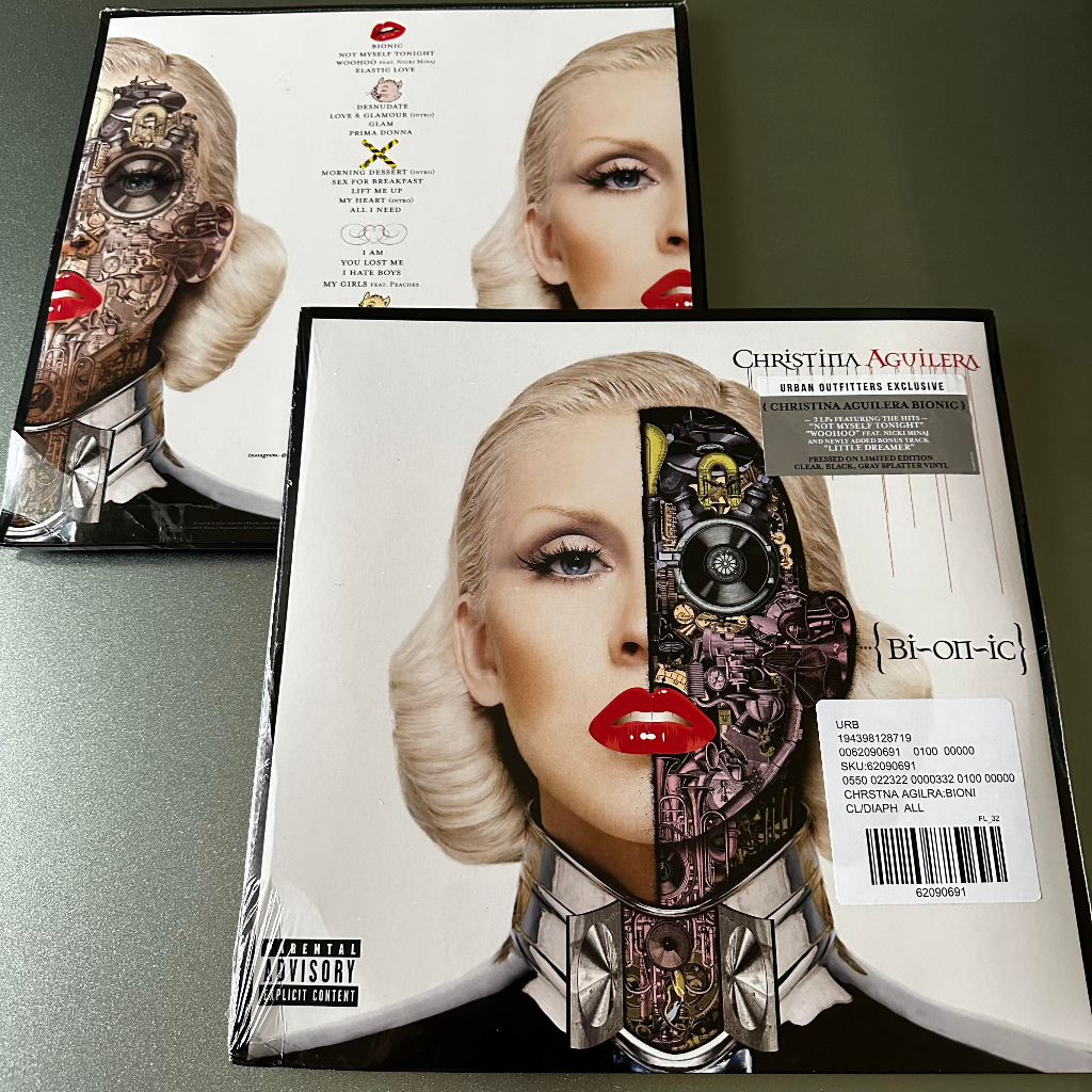 Christina Aguilera 克莉絲汀- Bionic 專輯限定黑膠/透明噴濺彩膠3LP