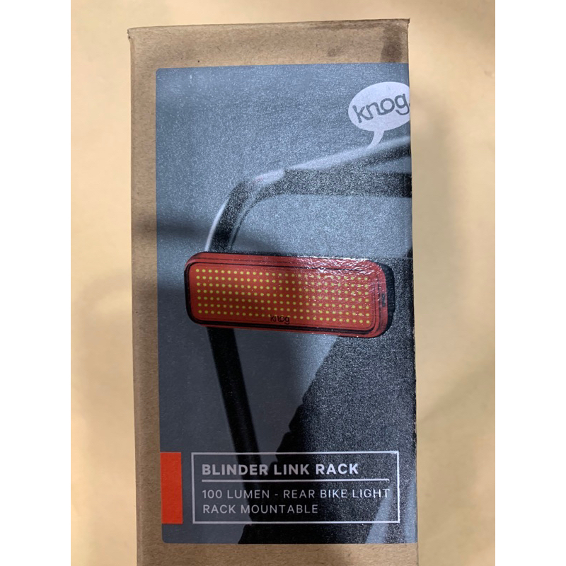 台灣公司貨 Knog Blinder Link rack 貨架尾燈 後燈 警示燈 100流名高亮度 | 蝦皮購物