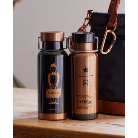 日本代購保溫瓶2件組日本限定PORTER x starbucks星巴克限定限量 日本代購保溫瓶2件組日本限定PORTER x starbucks星巴克限定限量