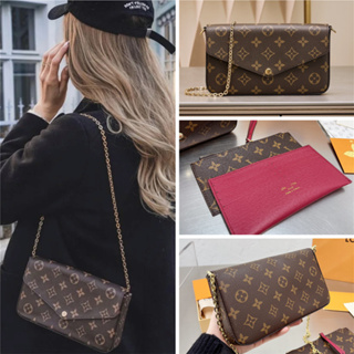 Shop Louis Vuitton Félicie pochette (N63106, N63032, M61276) by