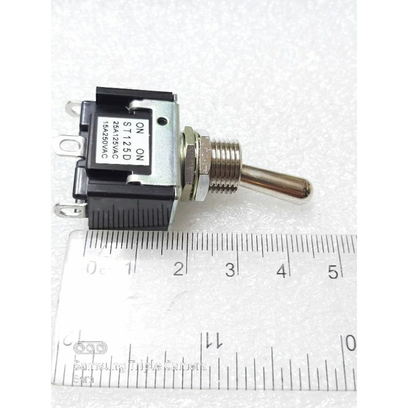 搖頭開關 3P2段 日本 SATORI ST-125D 焊線式 25A 125VAC 固定孔徑:12mm | 蝦皮購物