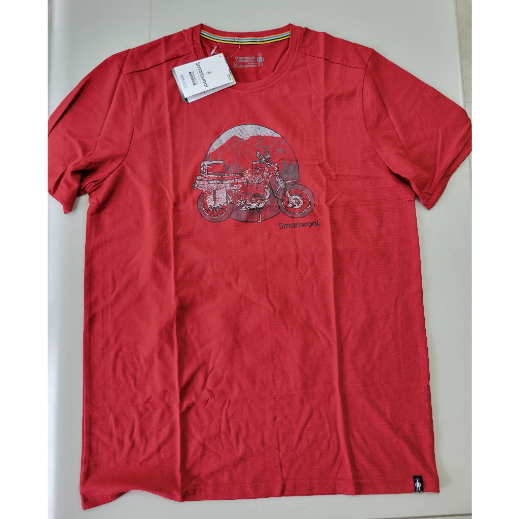 T-shirt Technique Smartwool Merino Sport 150 Rouge - Homme Taille XL - Manches Longues