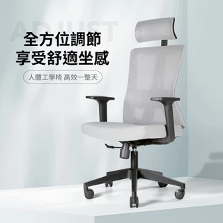 【IDEA】海恩S型調節曲面人體工學椅/辦公椅(任選2色)