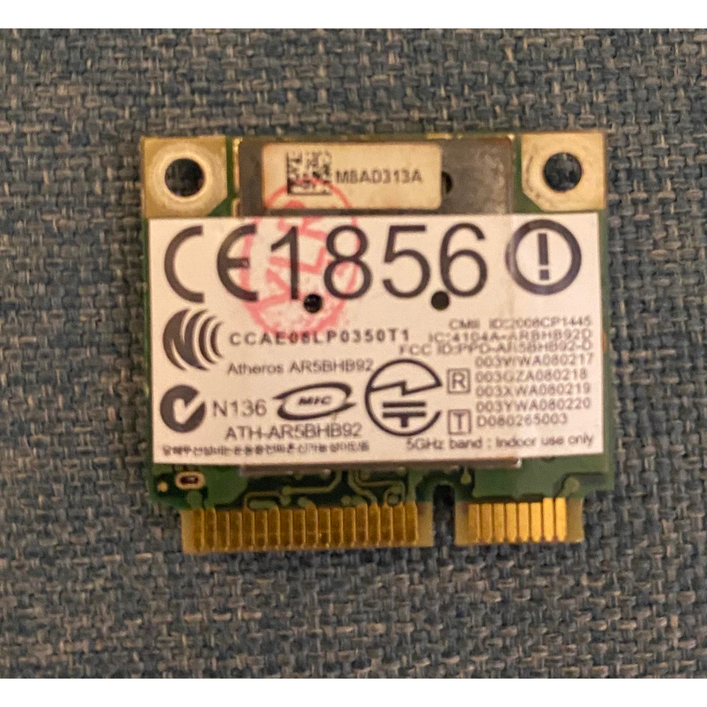 (讓您更換筆記型電腦無線網卡不求人!)拆機AR9280_5BHB92_支援黑蘋果_無藍芽_老筆電更換無線網卡 | 蝦皮購物