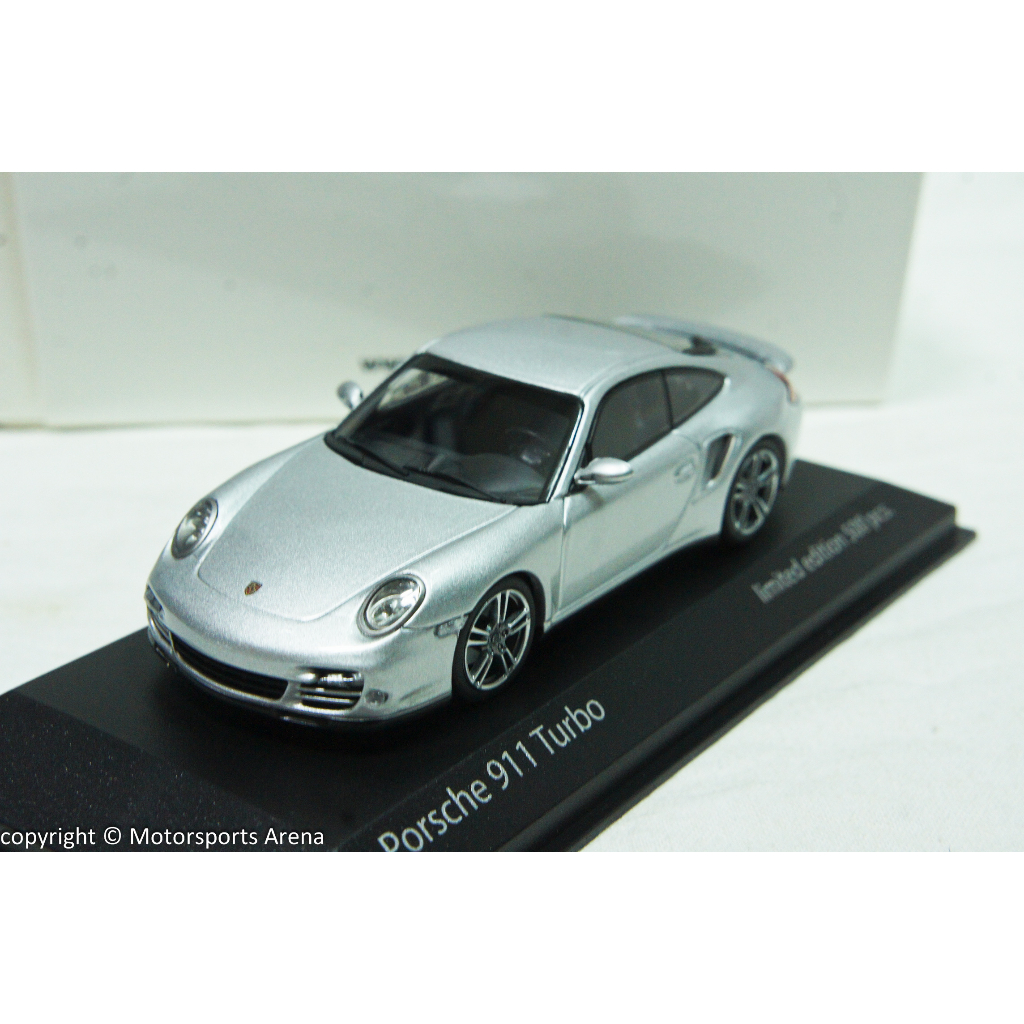 現貨特價】1:43 Minichamps Porsche 911 997 Turbo 2009 銀色※限量5百
