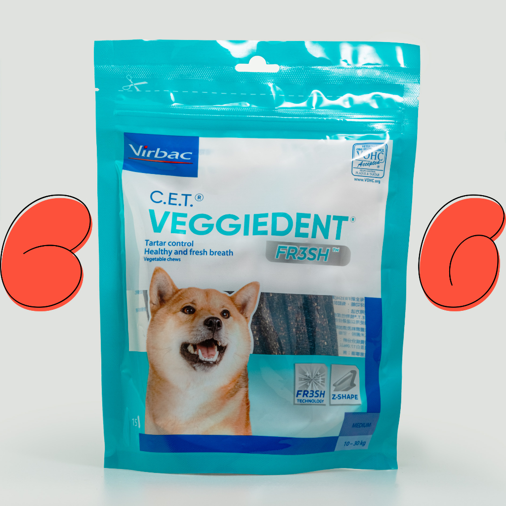 寵寵＊蝦皮代開發票 Virbac法國維克 植物性潔齒嚼片 美國VOHC認證 口腔健康 全新公司貨 現貨供應中 蝦皮購物