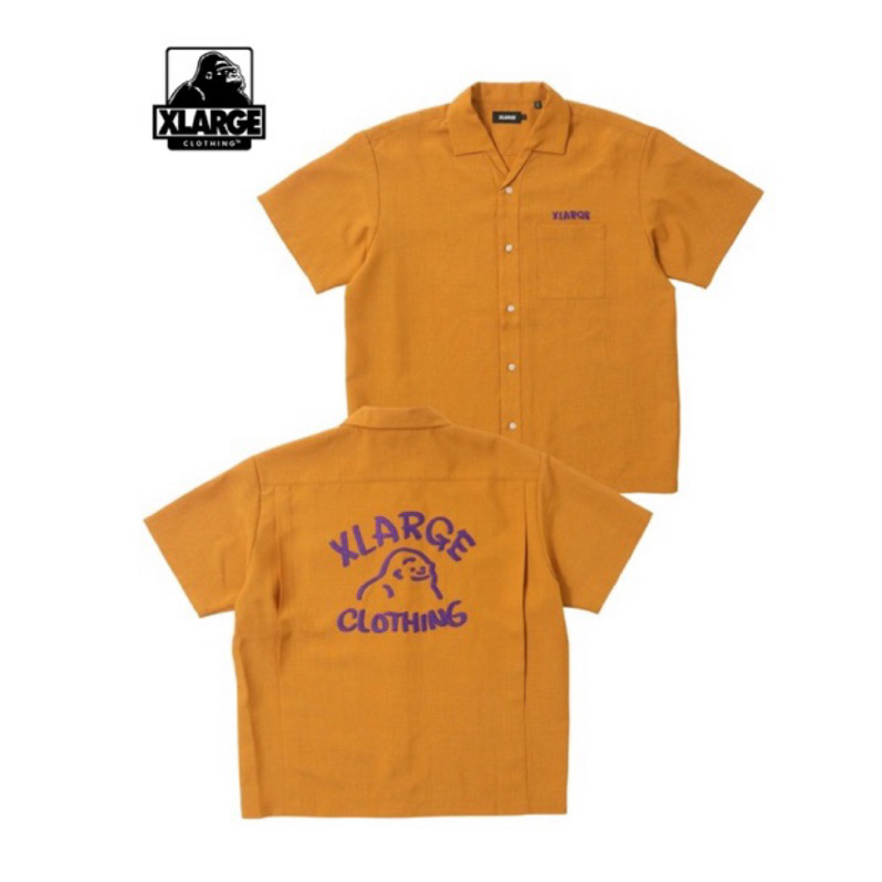 XLARGE DRAWING OG OPEN COLLAR SHIRT短袖襯衫三色古巴襯衫潮流滑板大