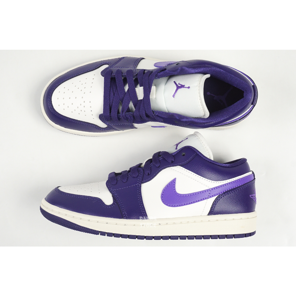 胖達）WMNS NIKE AIR JORDAN 1 LOW DC0774-502 白紫男女| 蝦皮購物