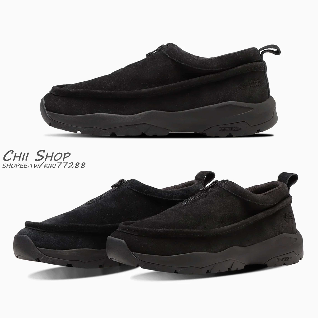 CHII】日本限定Converse CFT CP 戶外鞋麂皮皮革拉鍊懶人鞋黑色| 蝦皮購物