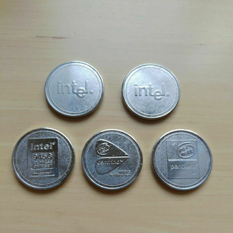 Intel 紀念幣5枚 | 蝦皮購物