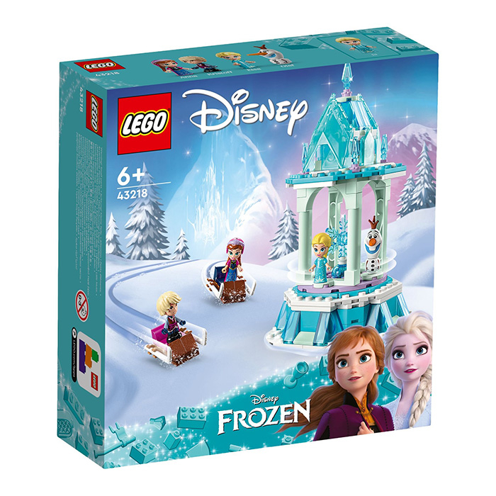 LEGO 樂高 Disney 冰雪奇緣 43218 安娜和艾莎的魔法旋轉木馬 【鯊玩具Toy Shark】 | 蝦皮購物