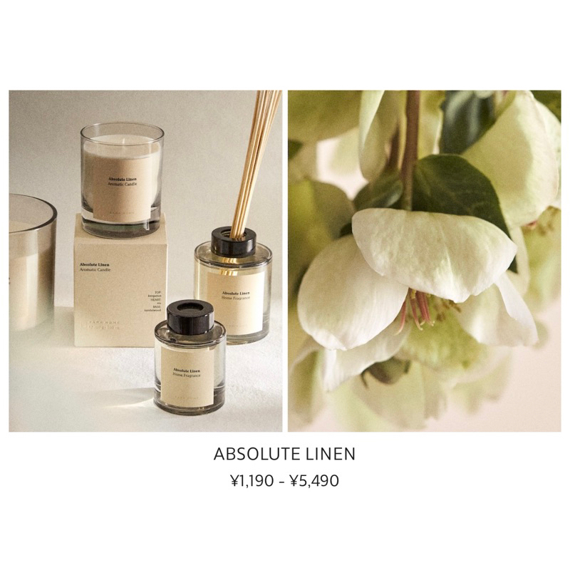 Zara Home 擴香系列➼ ABSOLUTE LINEN | 蝦皮購物