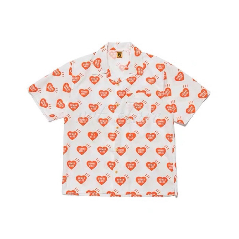 HUMAN MADE 22SS HEART PATTERN ALOHA SHIRT 愛心短袖襯衫| 蝦皮購物