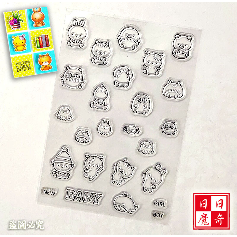 [CS2853] 透明印章圖章 可愛小動物 TB0CB TW04 | 蝦皮購物