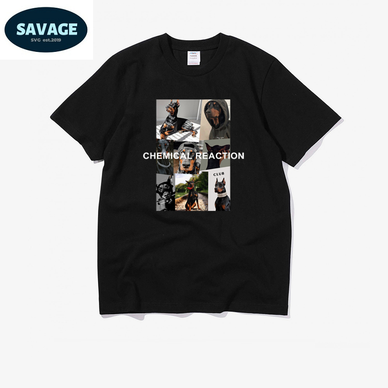 『SVG select』杜賓犬 美式街頭 短T 潮流 暗黑風 龐克 杜賓狗 相片T 短袖 | 蝦皮購物