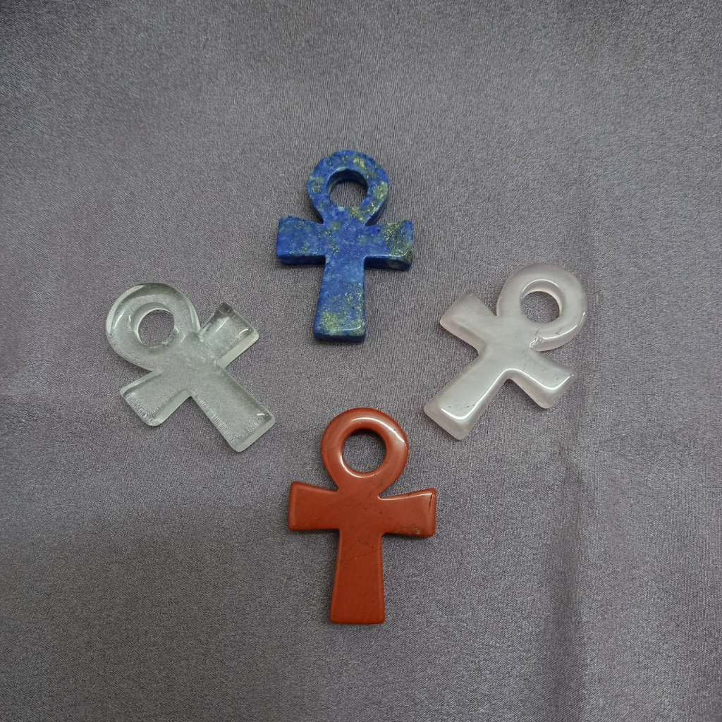 【佛化人生】現貨 水晶安卡 粉晶 白水晶 青金石 紅碧玉 安卡 生命之鑰(安卡Ankh) | 蝦皮購物