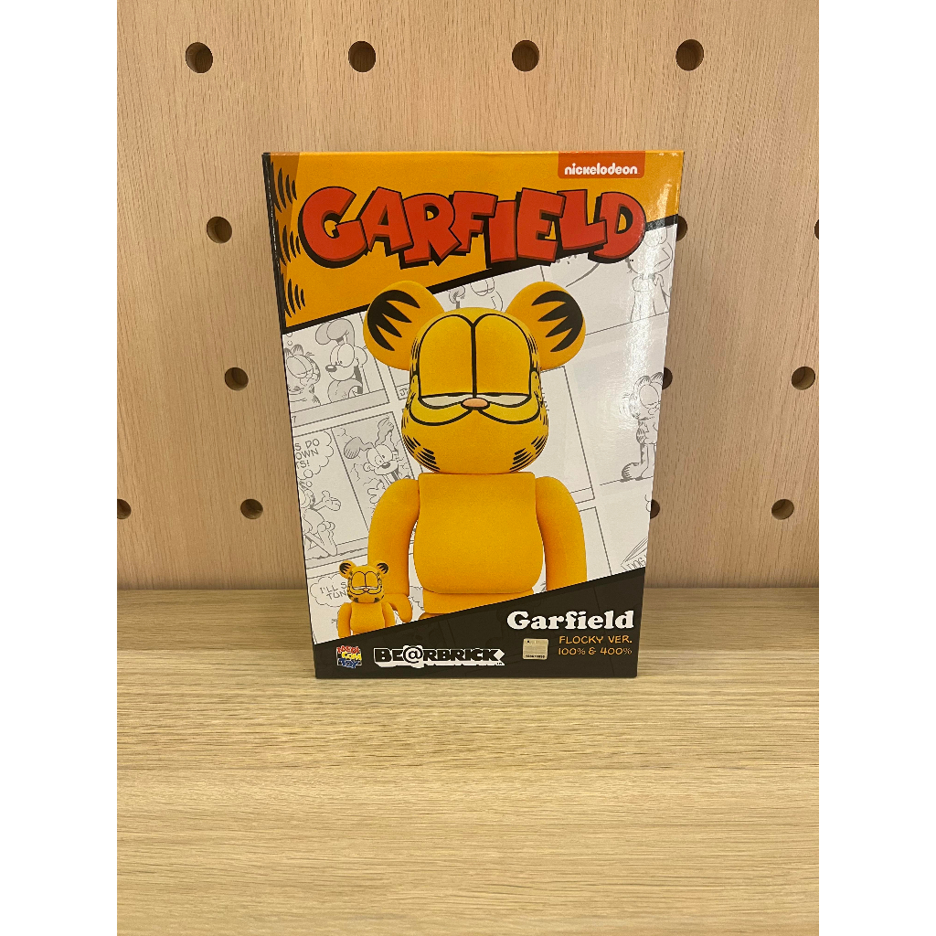 BE@RBRICK BEARBRICK GARFIELD Flocky Ver. 100% & 400%