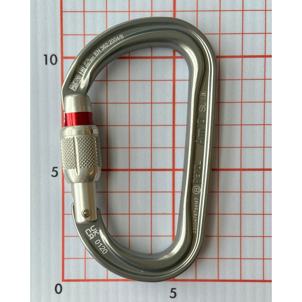 【隔壁山友】現貨 Petzl Am'D Screw-lock Carabiner 鉤環 攀岩 大D鉤環 | 蝦皮購物