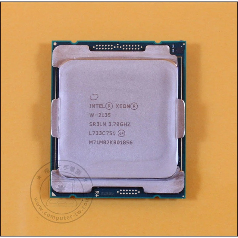 樺仔中古電腦】Intel XEON W-2135 正式版CPU 6核12線呈處理器LGA 2066