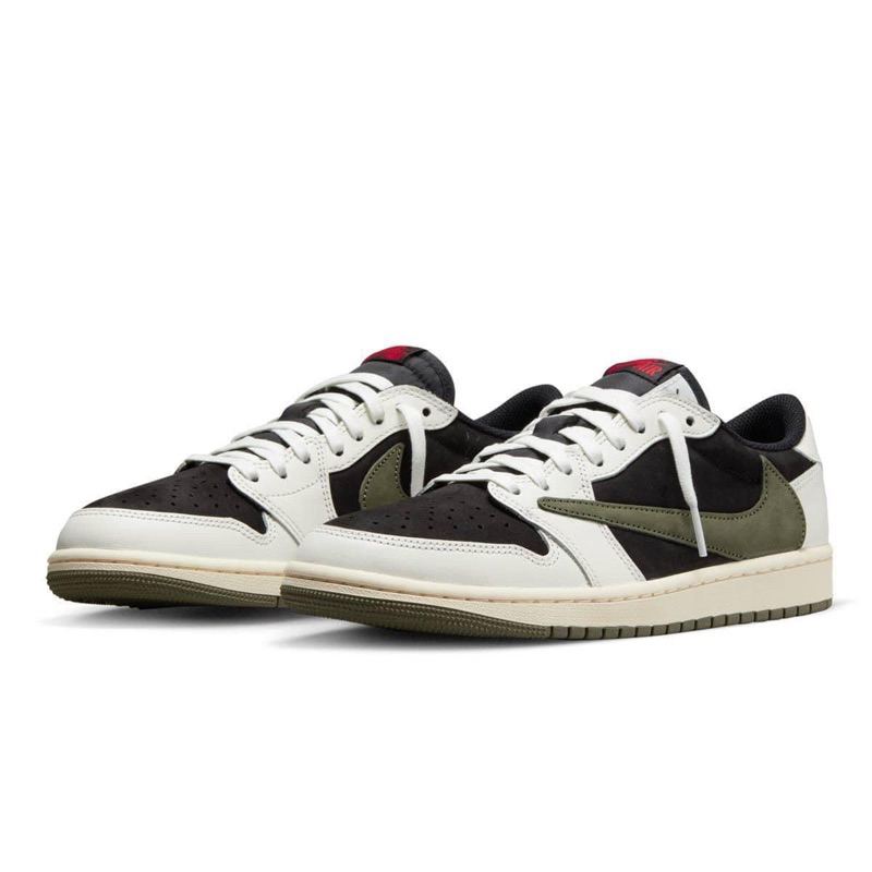 童鞋）Travis Scott x Air Jordan 1 Low“Medium Oliver”橄欖17cm