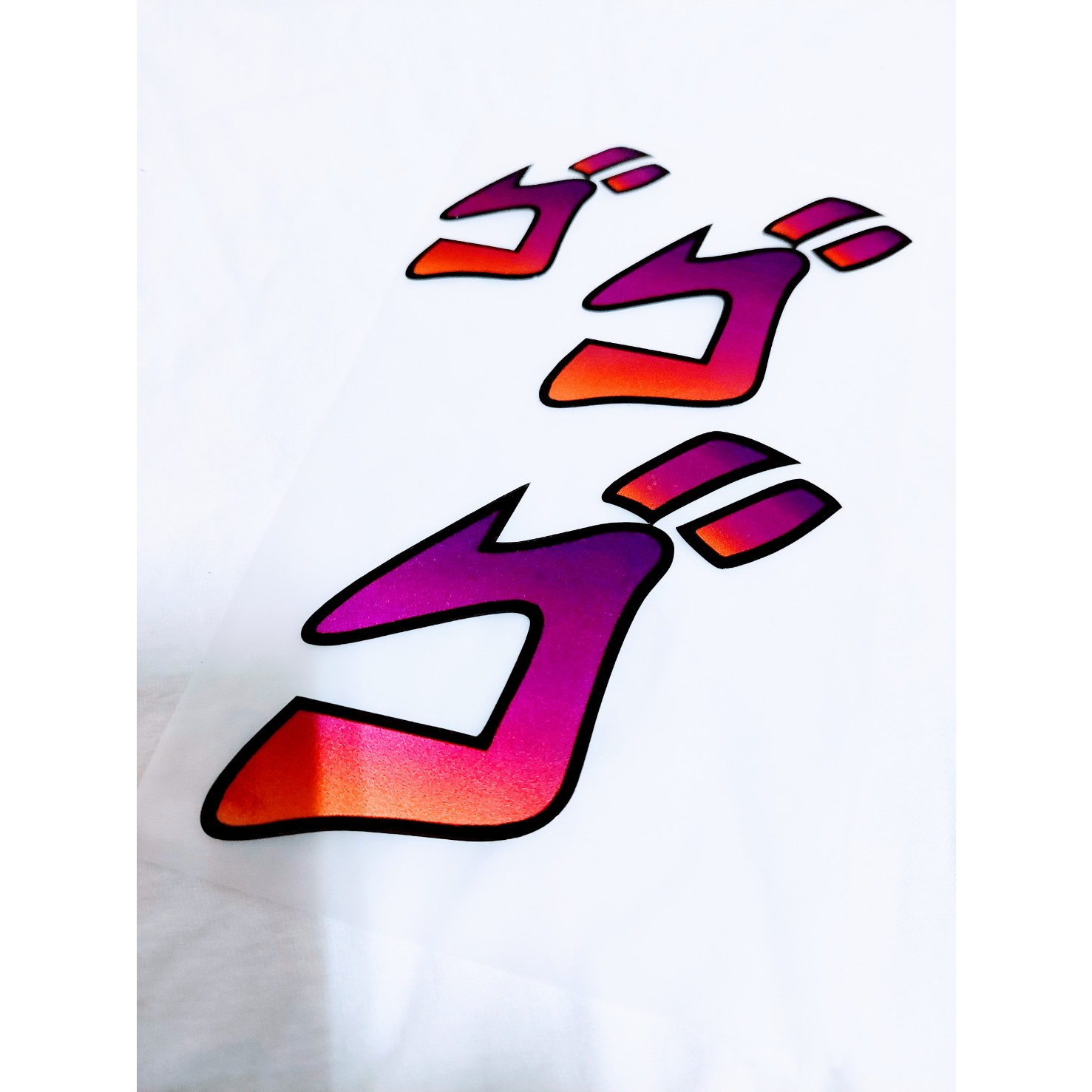 現貨【反光 貼 狀聲詞 JoJo 的奇妙冒險 ゴゴゴ】反光貼紙 車貼 車身 貼紙 機車 汽車 電腦 筆電 手機 模型炫彩 | 蝦皮購物