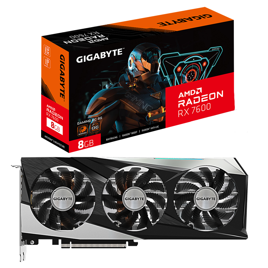 GIGABYTE AMD Radeon RX 7600 GAMING OC 8G 美品-