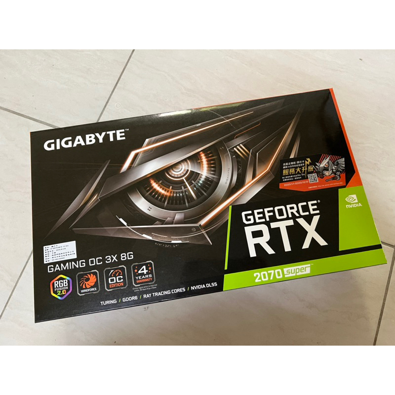 Gigabyte RTX2070super gaming oc 3x 8g 二手保固內| 蝦皮購物