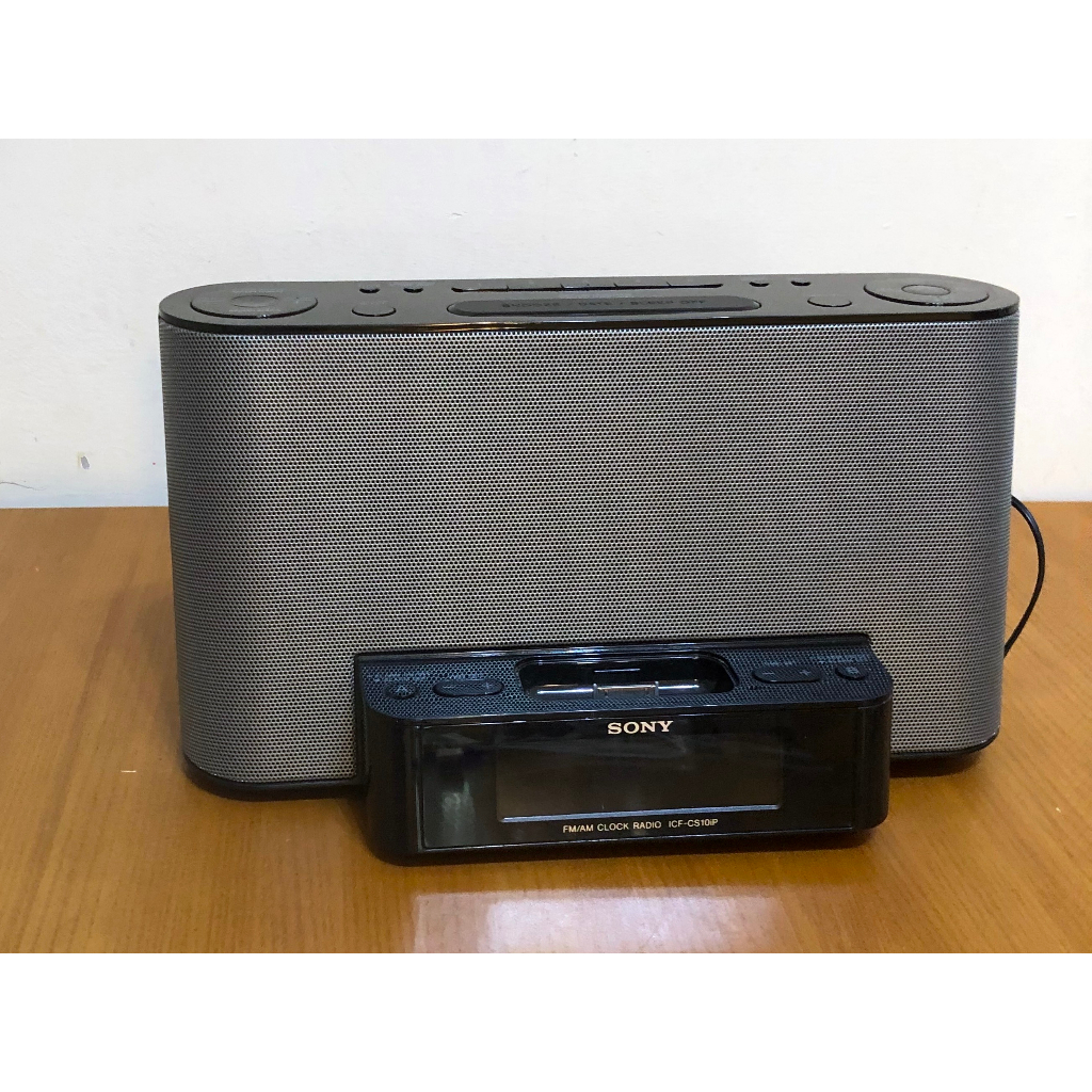 Sony ICFCS10iP AM/FM 收音機 with iPod/iPhone Speaker Dock 喇叭 蝦皮購物