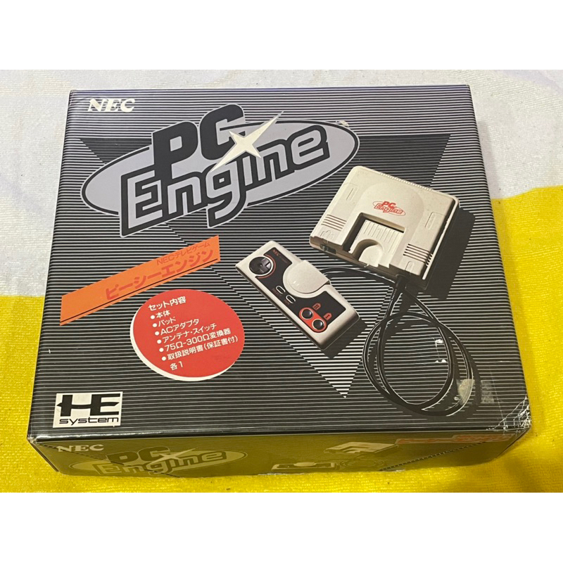 NEC PC-Engine 初代小白機 書盒齊全編號相同