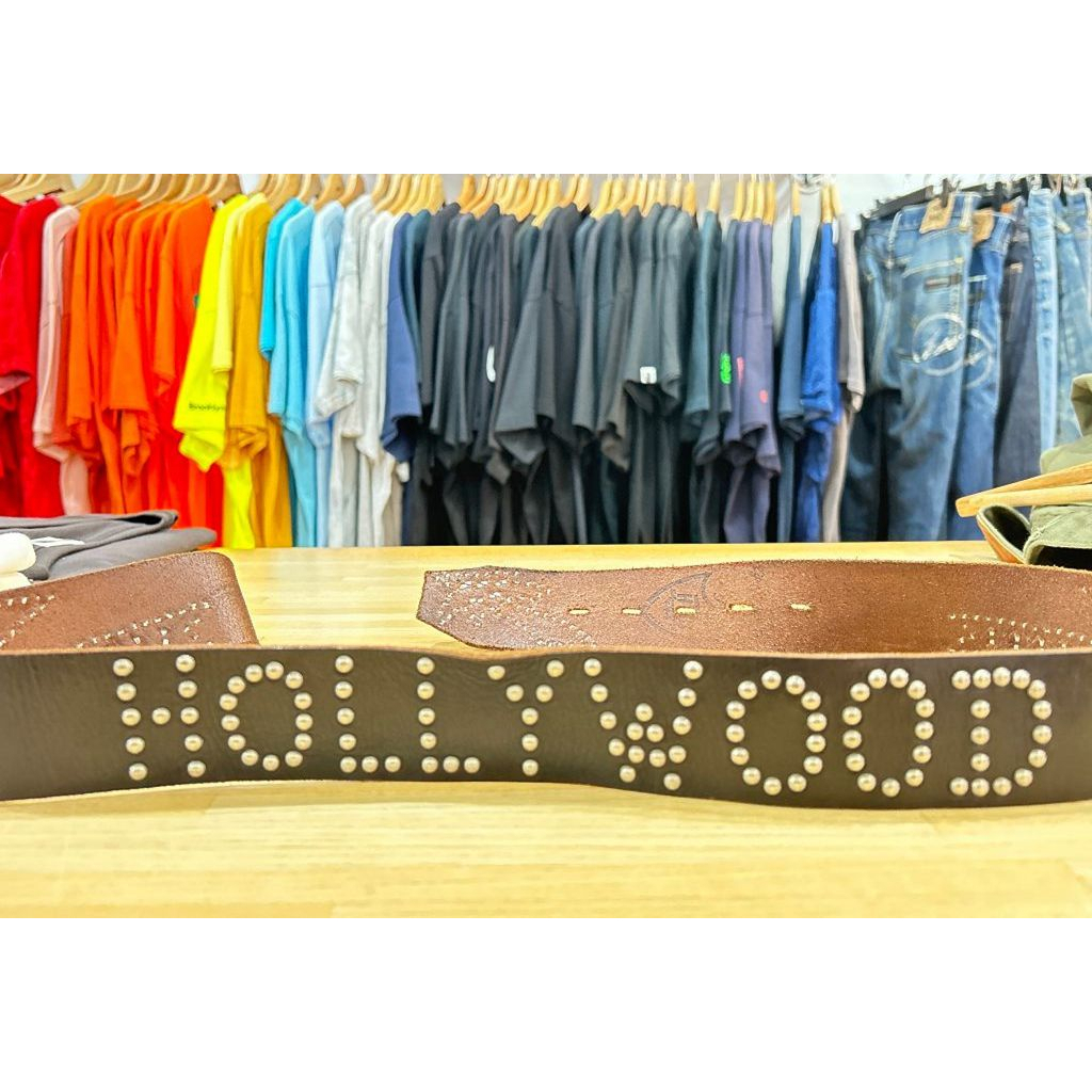 BLACK極新Hollywood Trading Company.JAPAN日本限定HTC森林水鑽雕花鑽皮帶腰帶| 蝦皮購物