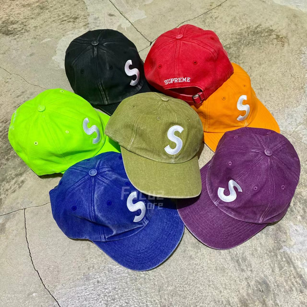 Focus Store】現貨Supreme 23SS Pigment Canvas S Logo 6 Panel 帽