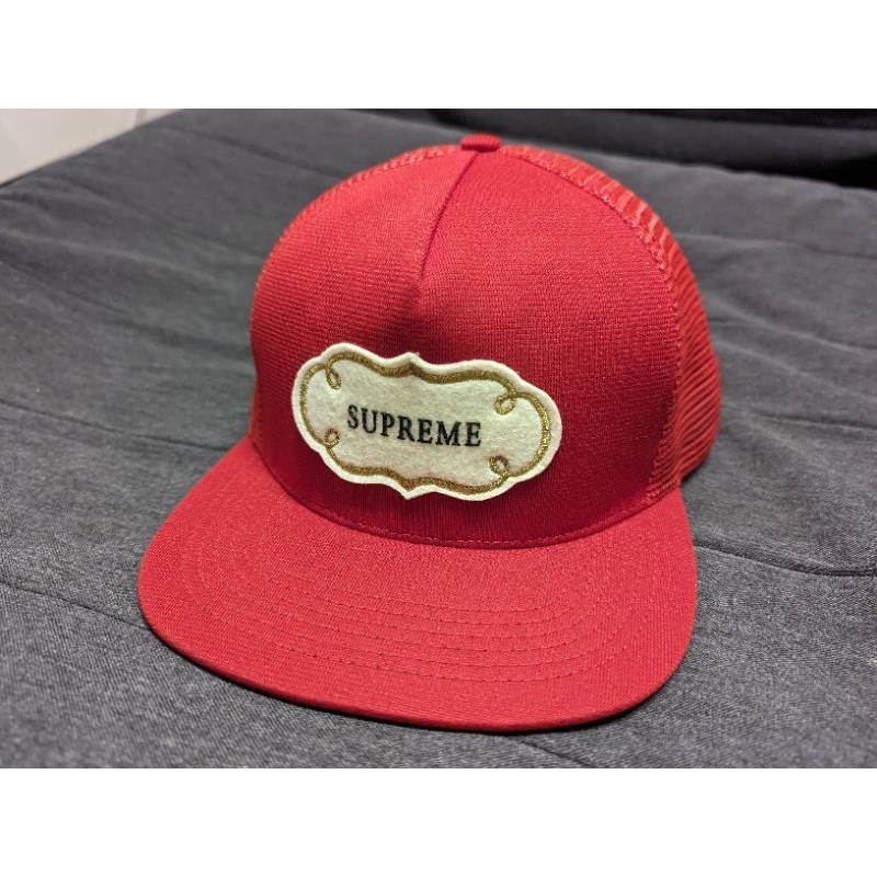 Supreme Crown Supply 5-Panel Cap 網帽 卡車帽 棒球帽 紅 STAR BOX LOGO