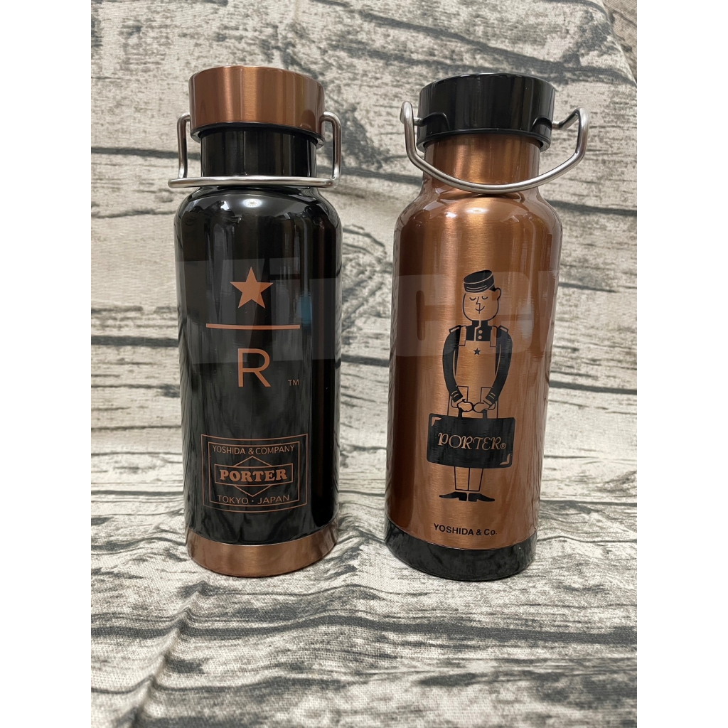 スターバックス×ポーター リザーブ ステンレスボトル ブラック 473ml