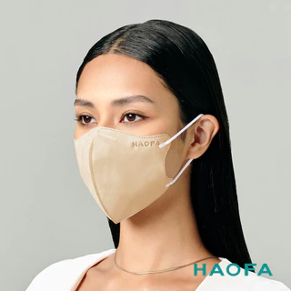 HAOFA氣密型99%防護醫療N95口罩-燕麥奶(30入)