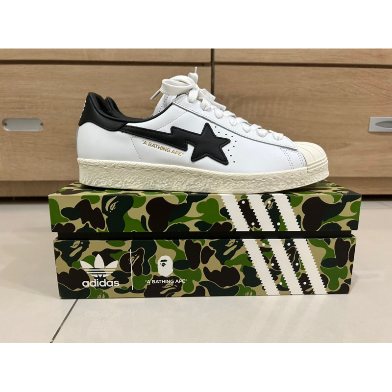 ｜全新｜SUPERSTAR80s BAPE adidas bape 愛迪達三葉草 US9