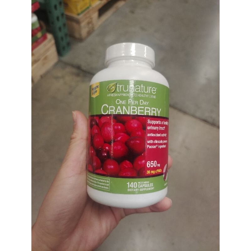 現貨[效期2025/5]美國 Costco代購 trunature cranberry 140顆蔓越莓高濃度濃縮 蝦皮購物