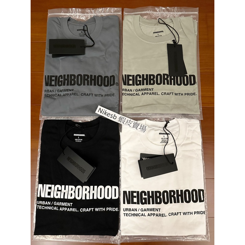 全新現貨藍灰/黑色/沙色M/L號23SS NEIGHBORHOOD NH TEE SS-2 字體短T