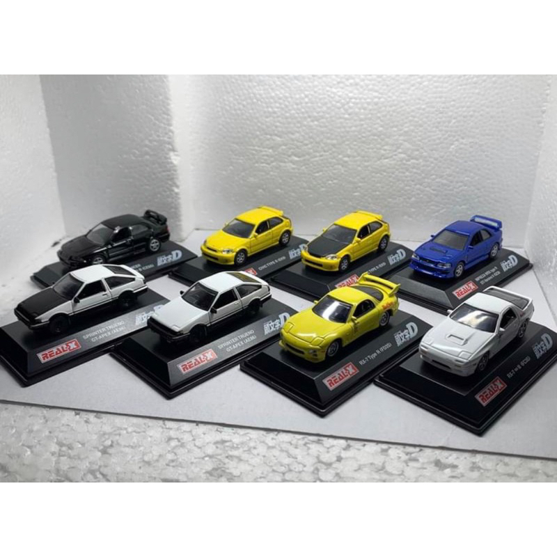 1/72 REALX 頭文字D 電影藤原豆腐店AE86 CIVIC Rx7 FD 非多美風火輪